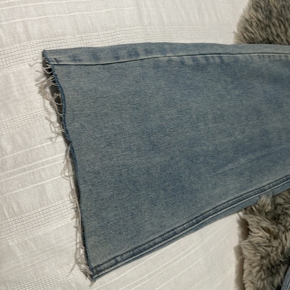 Wide leg high rise utility denim jeans - Picture 3 of 5